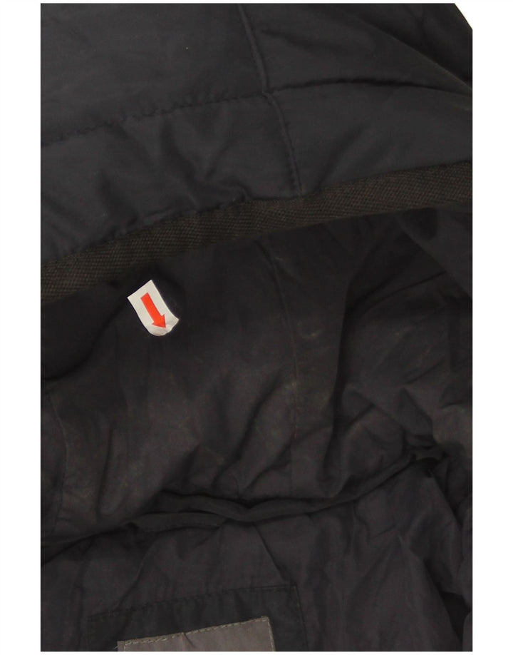 Giacca imbottita con cappuccio da uomo Zara UK 36 Small poliestere blu navy