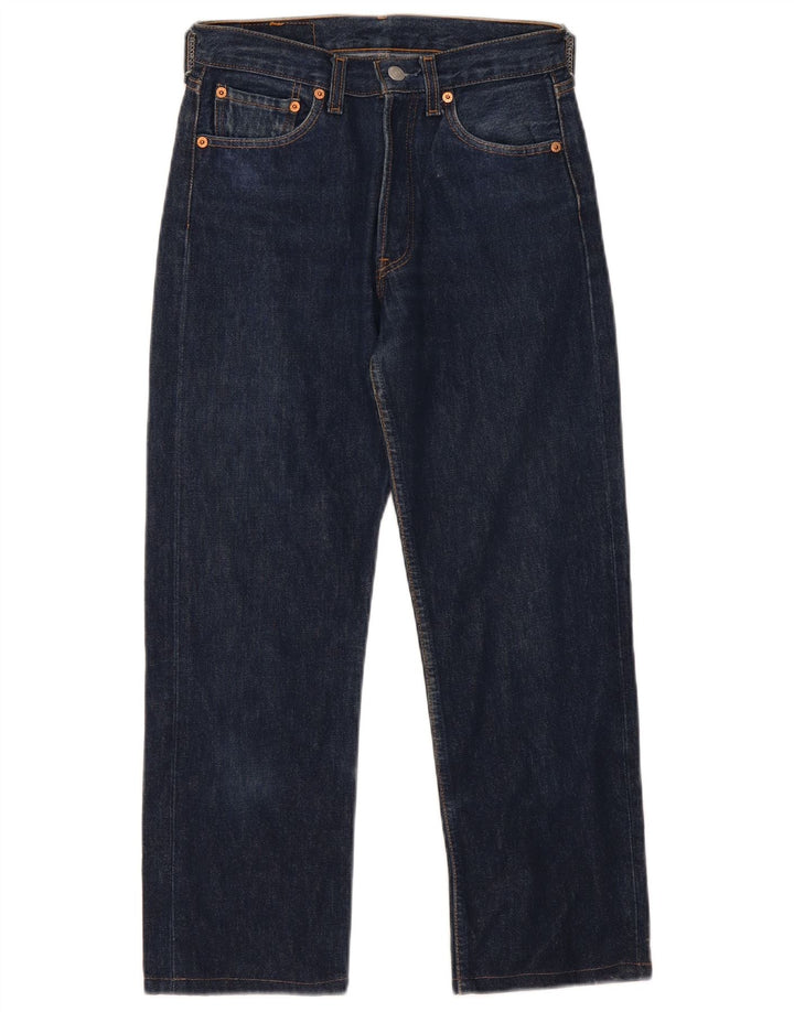 Jeans dritti 501 da donna Levi's W28 L26 cotone blu navy