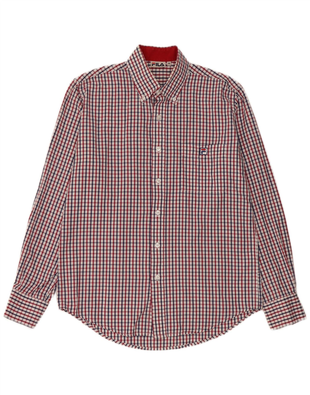 Camicia Fila da uomo in cotone a quadri multicolore medio