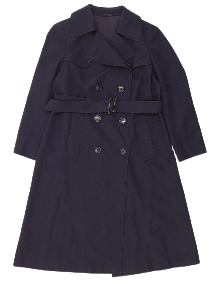Cappotto doppiopetto da donna NINO UK 10 piccolo poliestere blu navy