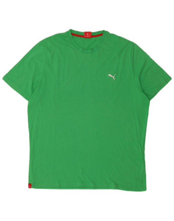 T-shirt da uomo Puma Top 2XL verde cotone