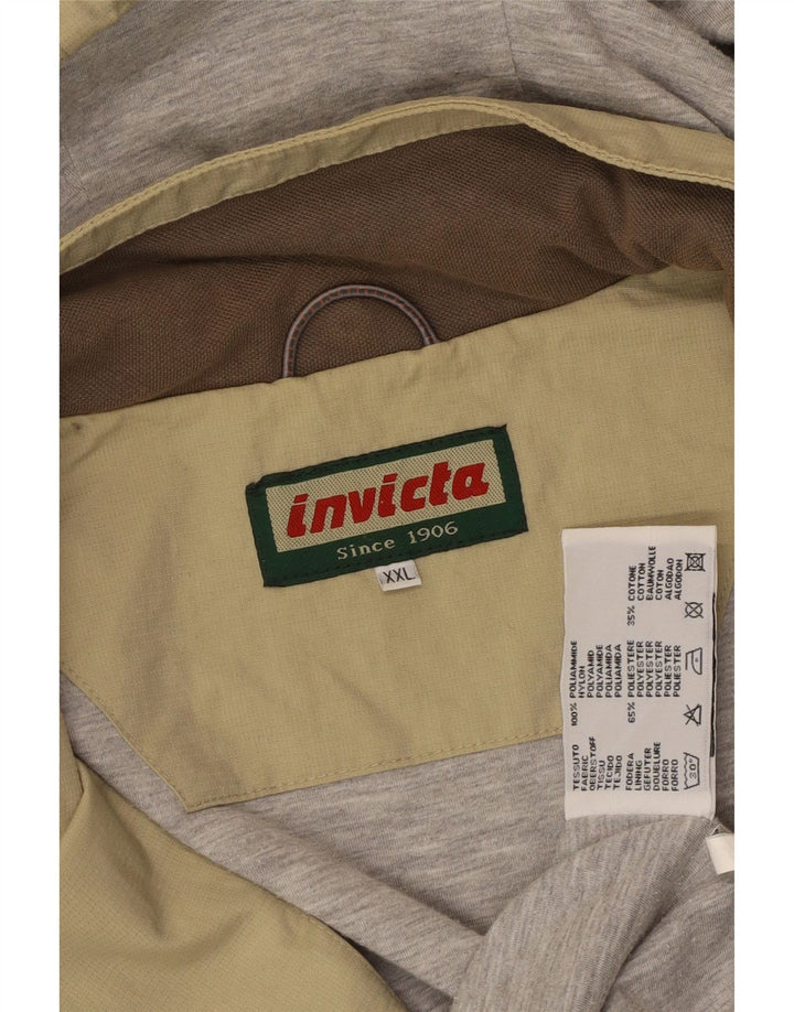 Giacca antipioggia da uomo INVICTA con cappuccio UK 44 2XL Verde poliammide