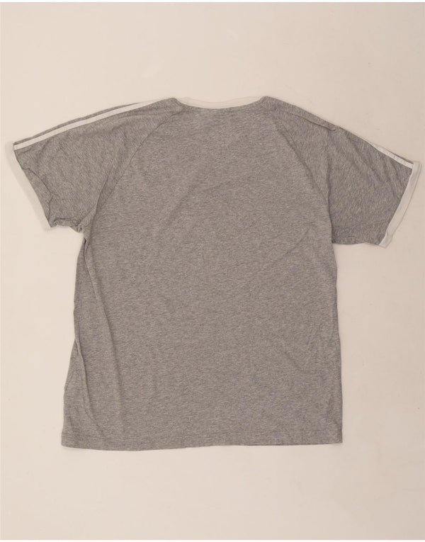 T-shirt da uomo Adidas Top XL in cotone chiazzato grigio