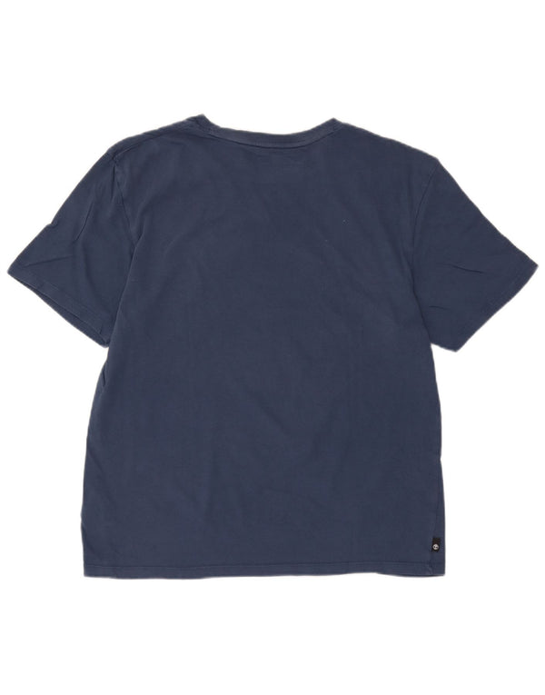 T-shirt grafica da uomo con vestibilità regolare Timberland, cotone medio blu navy
