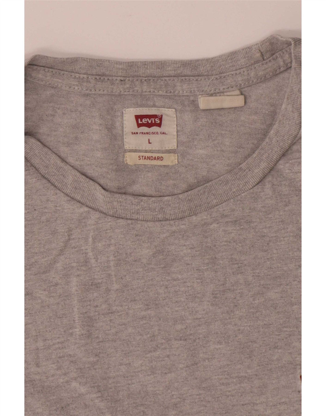 T-shirt standard da uomo Levi's Top grande in cotone grigio