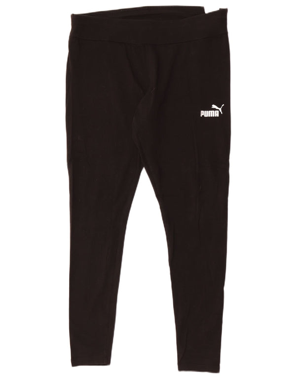 Leggings Puma da donna UK 14 grandi in cotone nero
