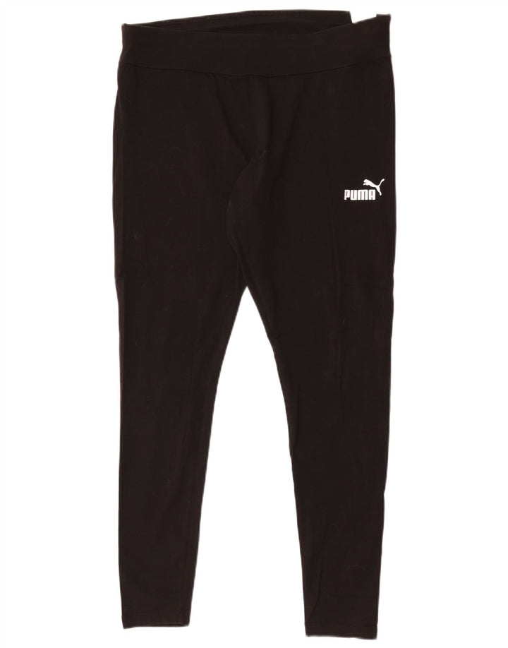 Leggings Puma da donna UK 14 grandi in cotone nero
