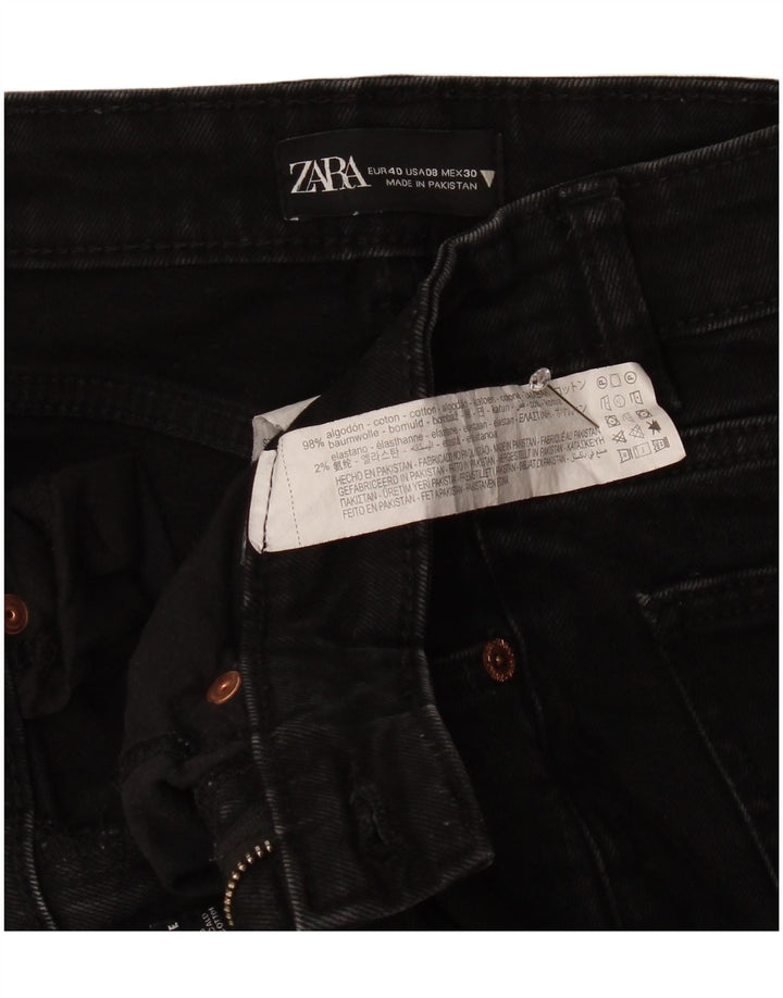 Jeans corti da donna Zara EU 40 medi W30 L25 cotone nero