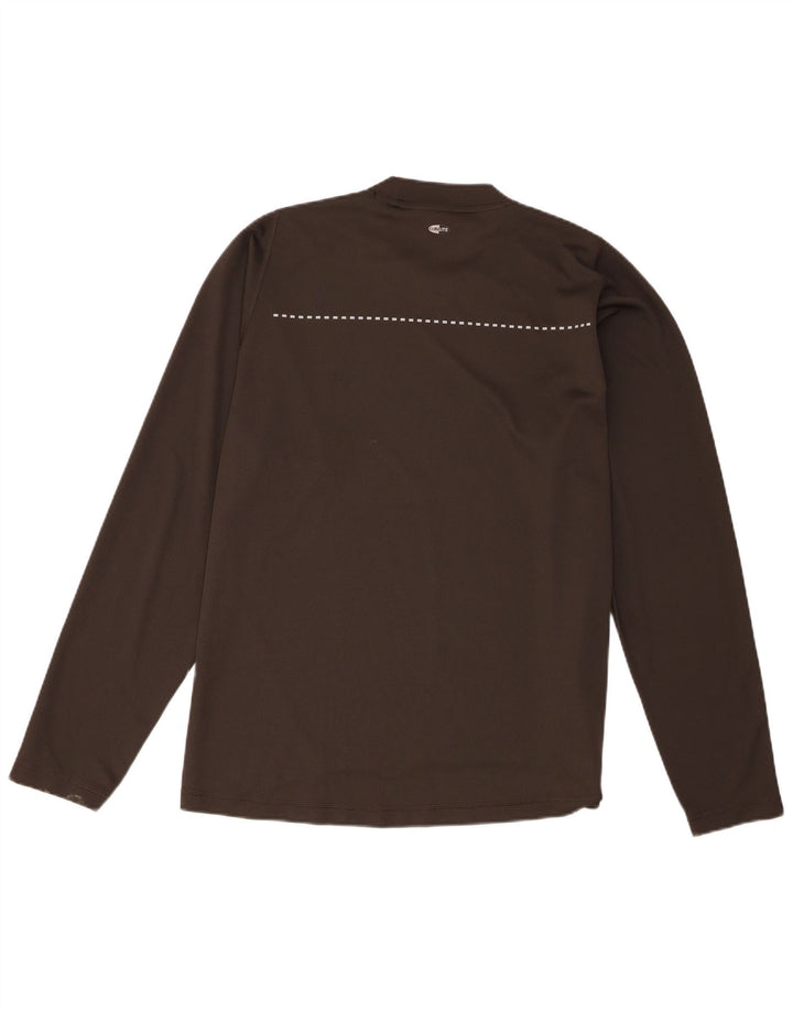 Top Adidas da uomo a maniche lunghe XL in poliestere kaki