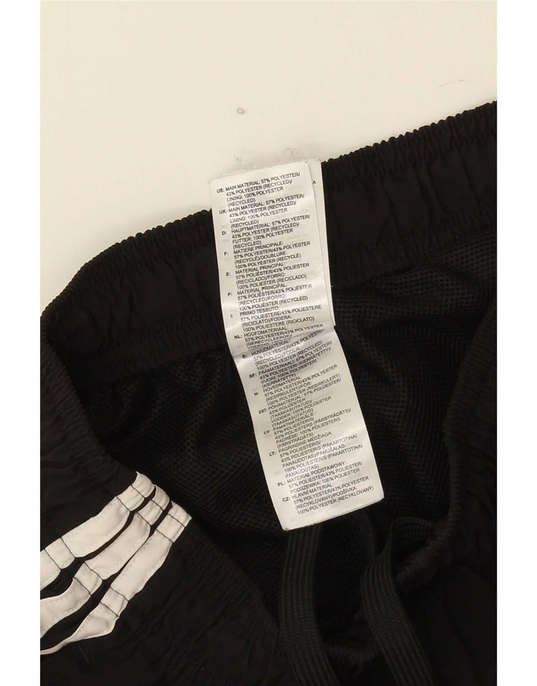 Pantaloncini sportivi da uomo Adidas XS poliestere nero