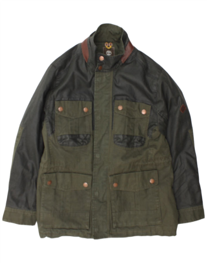 Timberland Giacca da uomo Earthkeepers Utility UK 44 2XL Verde Colourblock