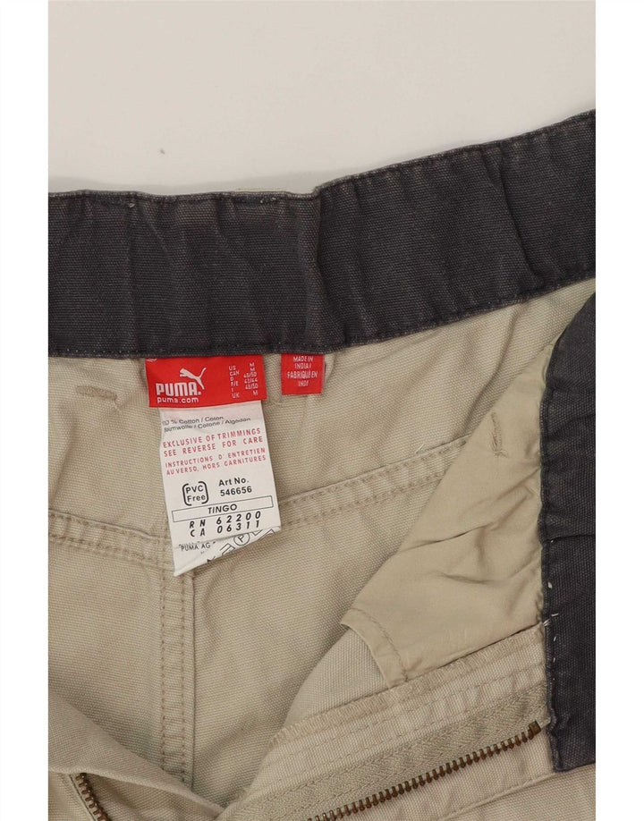 Pantaloncini cargo Puma da uomo medi W32 in cotone grigio