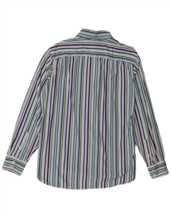 Camicia da uomo Tommy Hilfiger grande in cotone a righe multicolori