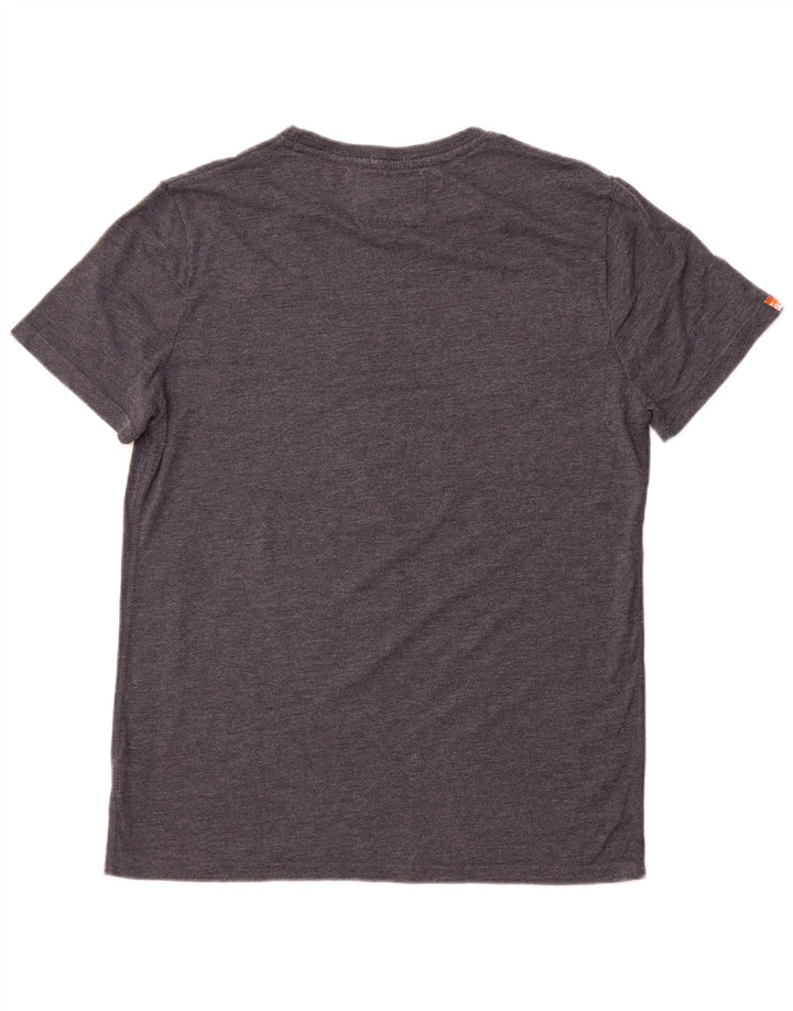 T-shirt grafica da uomo Superdry Top XL in cotone grigio