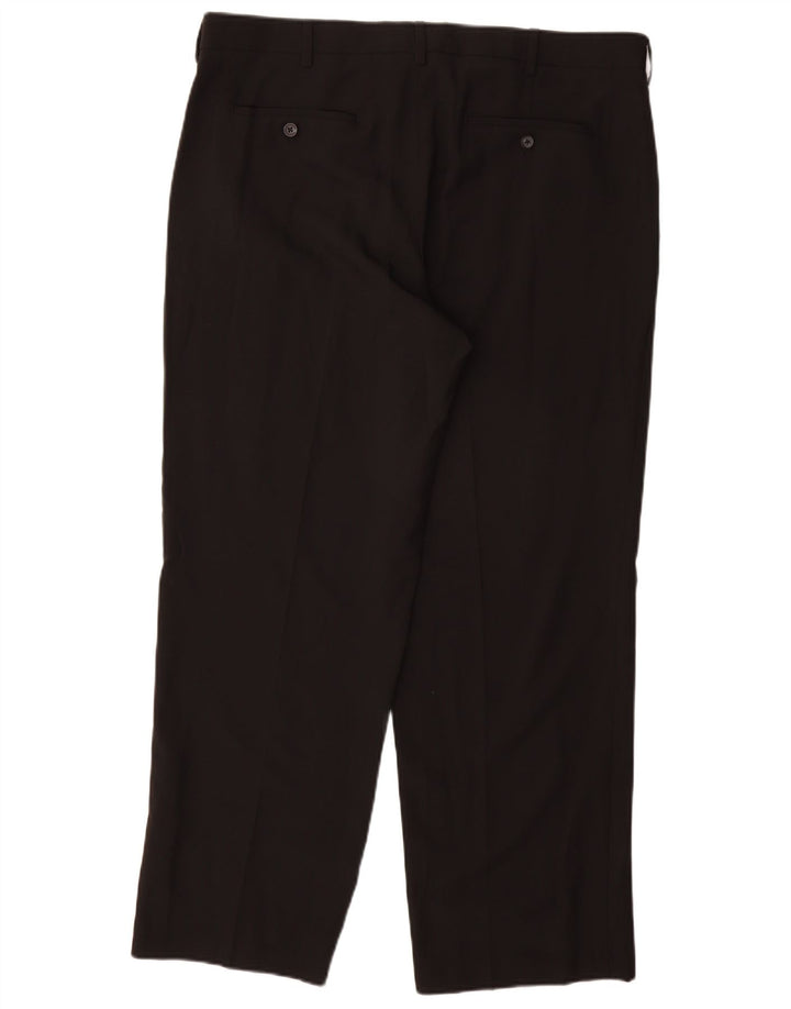 Pantaloni da abito dritti da uomo IZOD W38 L30 poliestere nero