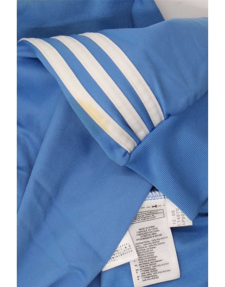 Giacca superiore della tuta da uomo Adidas Clima 365 blu medio in poliestere