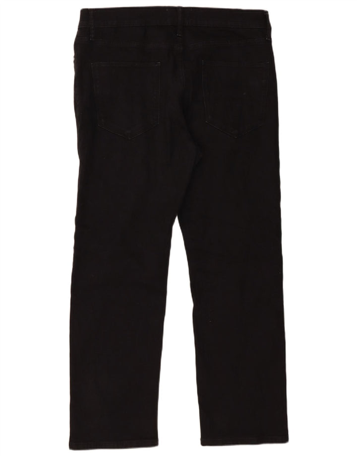 Jeans dritti da uomo Marks & Spencer W34 L29 cotone nero