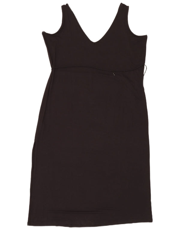 Abito tubino senza maniche Marks & Spencer da donna UK 24 4XL Viscosa nera