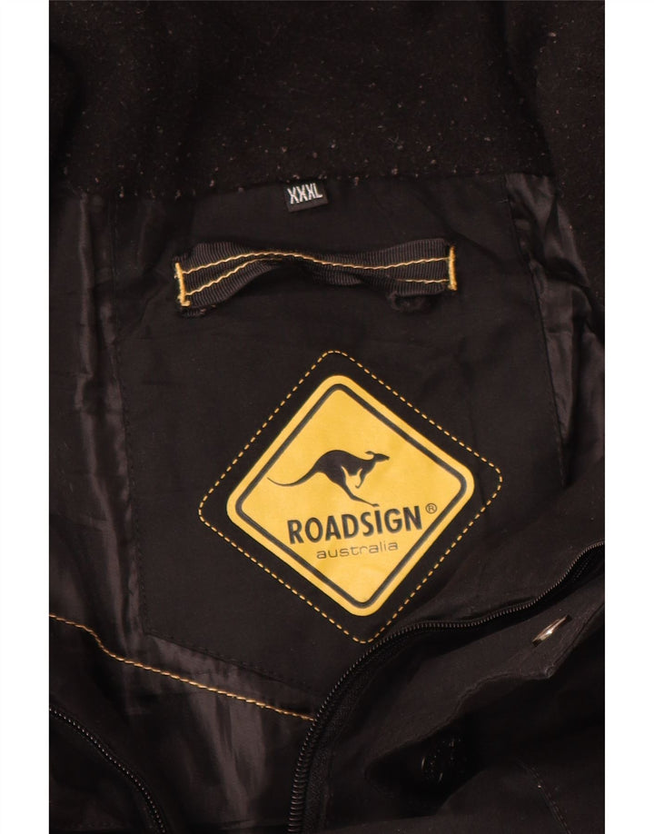 Cappotto giacca a vento da uomo Roadsign UK 46 3XL poliestere nero