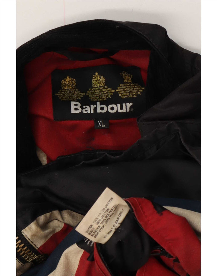 Giacca da uomo in cotone cerato Barbour UK 42 XL nera