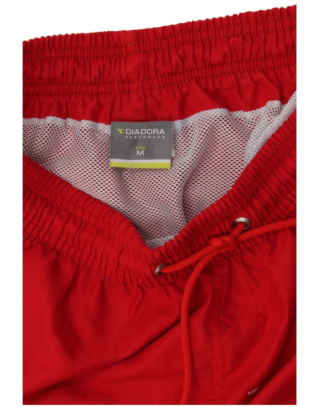 Pantaloncini da bagno grafici da uomo Diadora rosso medio in poliestere