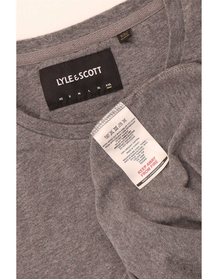 T-shirt da uomo Lyle & Scott Top 2XL cotone grigio
