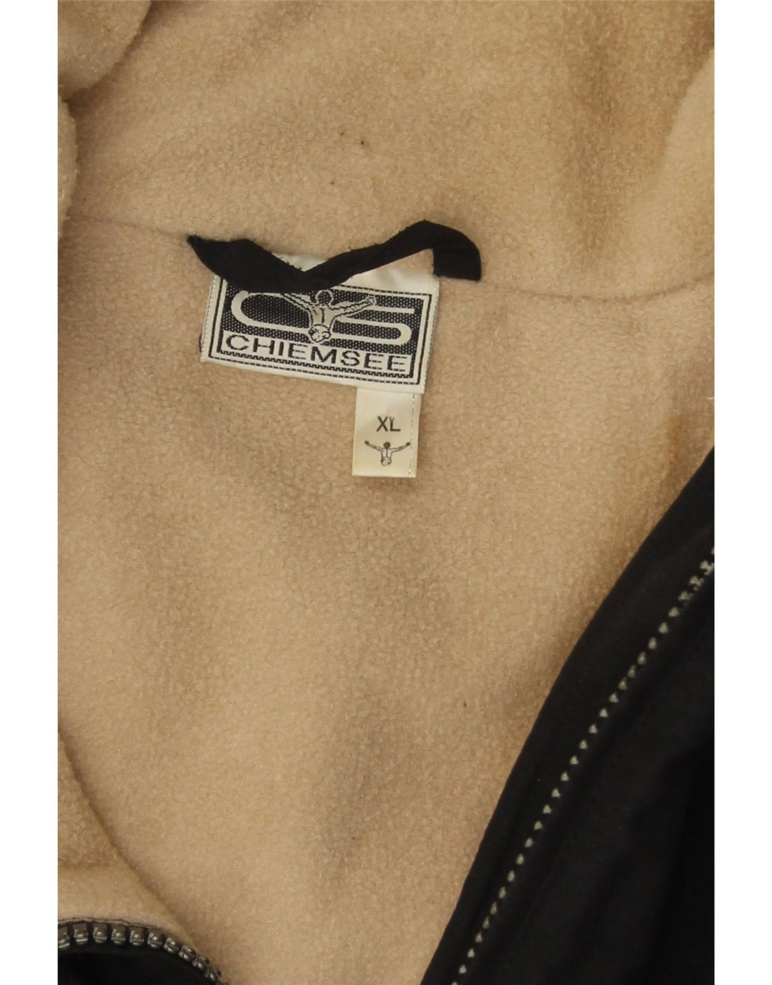 Chiemsee Mens Oversized Windbreaker Jacket UK 42 XL Black Polyester