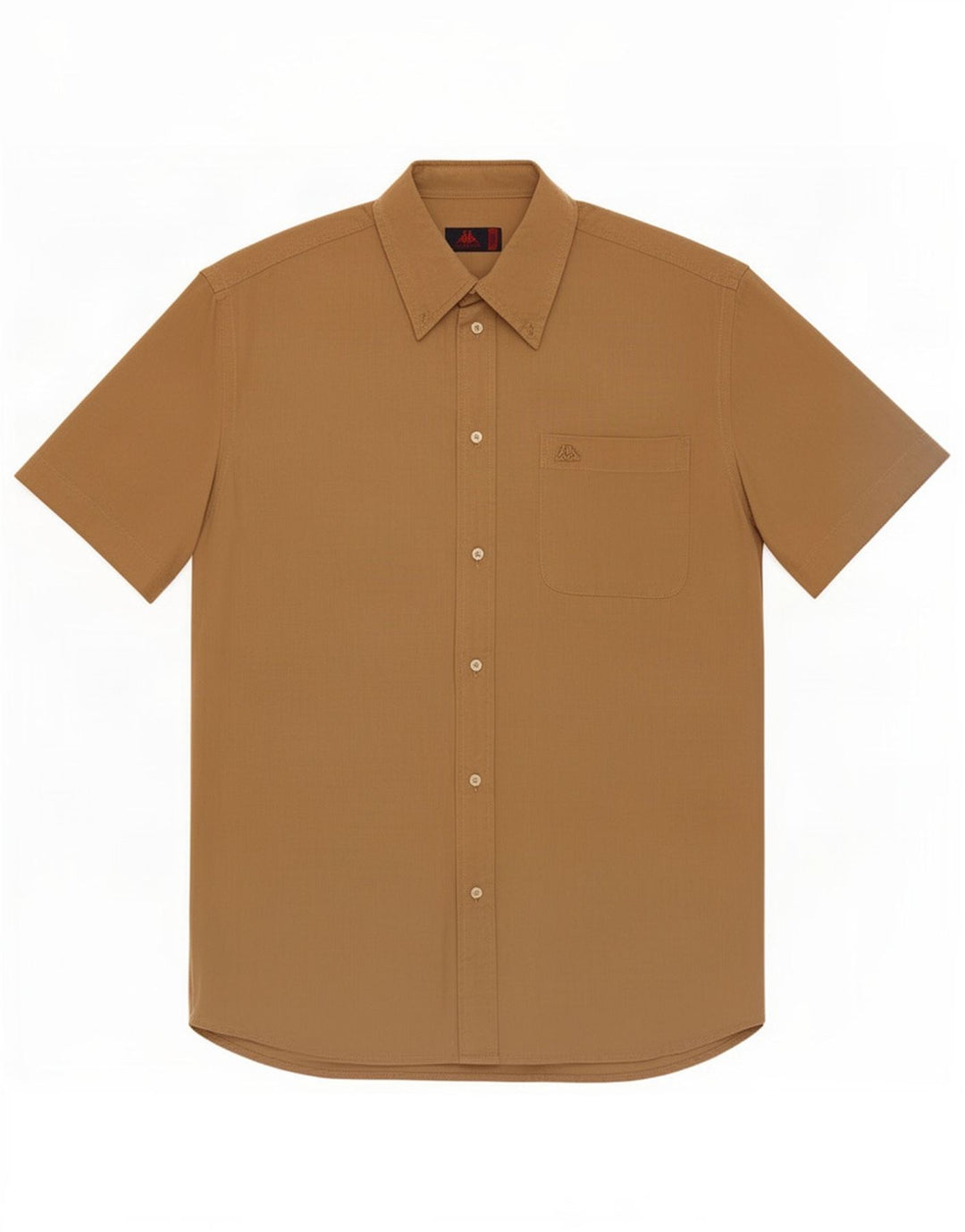 Camicia Kappa da uomo a maniche corte grande in lino beige