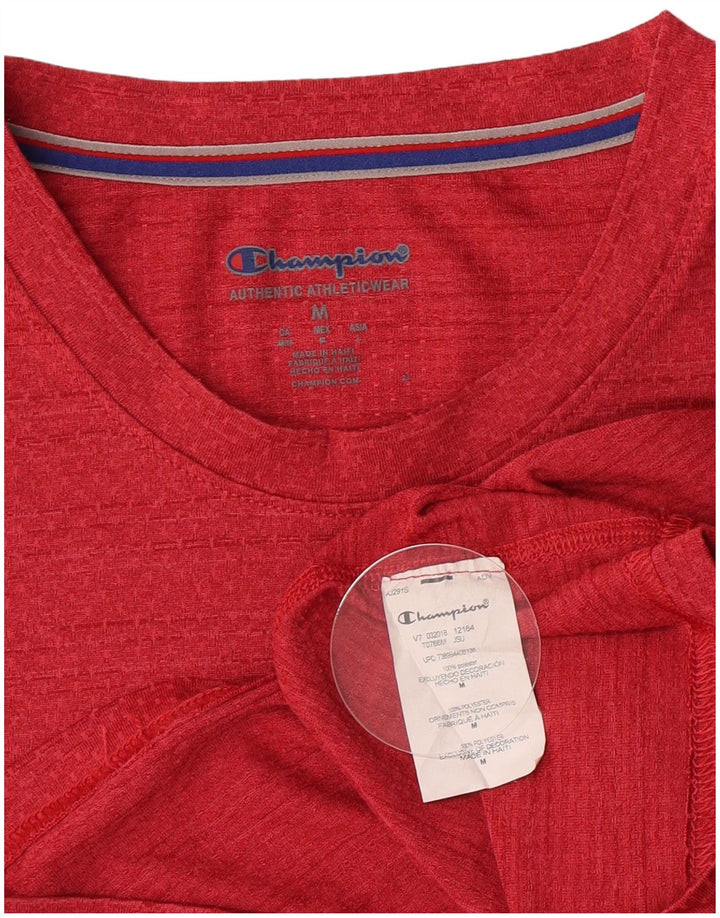 T-shirt da uomo Champion Top rosso medio in poliestere