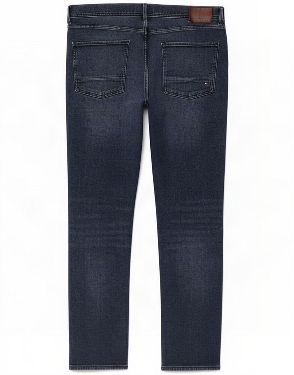 Tommy Hilfiger Uomo Denton Straight Jeans W36 L30 Blu Cotone