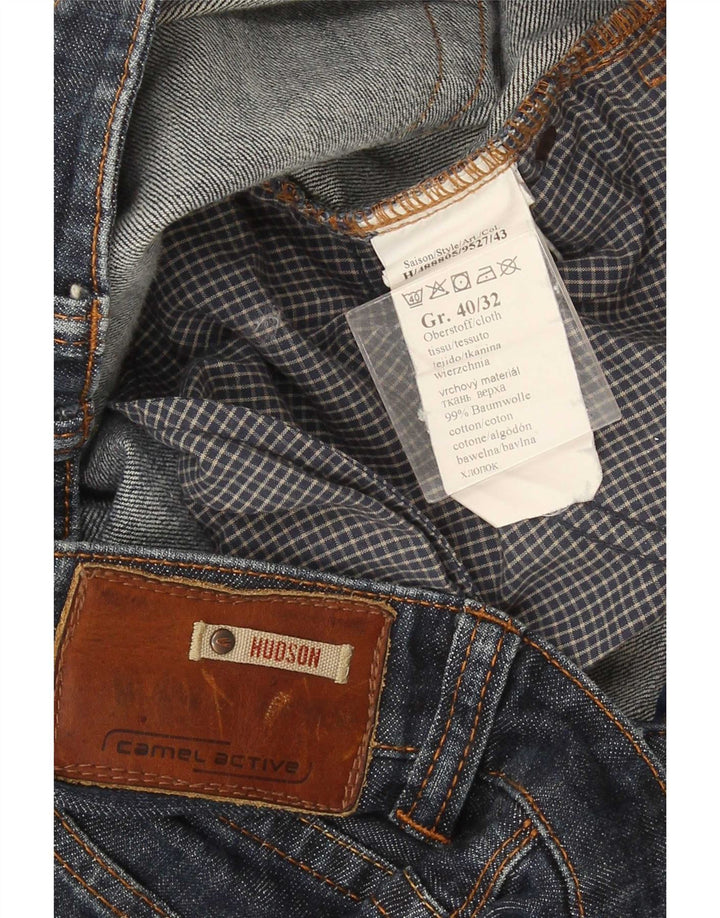 Jeans dritti Hudson da uomo Camel Active W40 L32 cotone blu