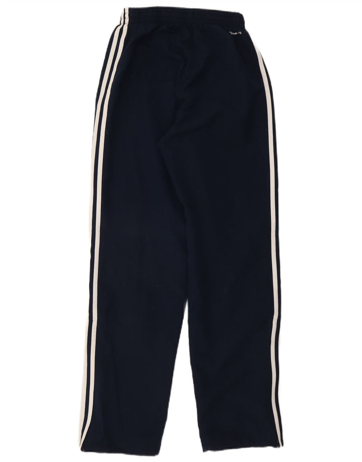 Pantaloni da tuta da uomo Adidas Small in poliestere blu navy