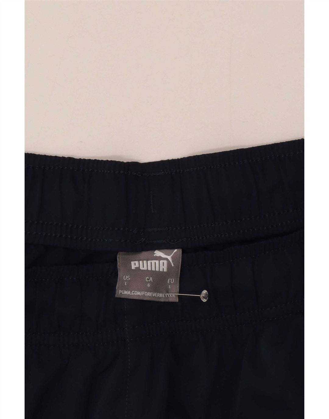 Pantaloncini sportivi da uomo Puma Large in poliestere blu navy