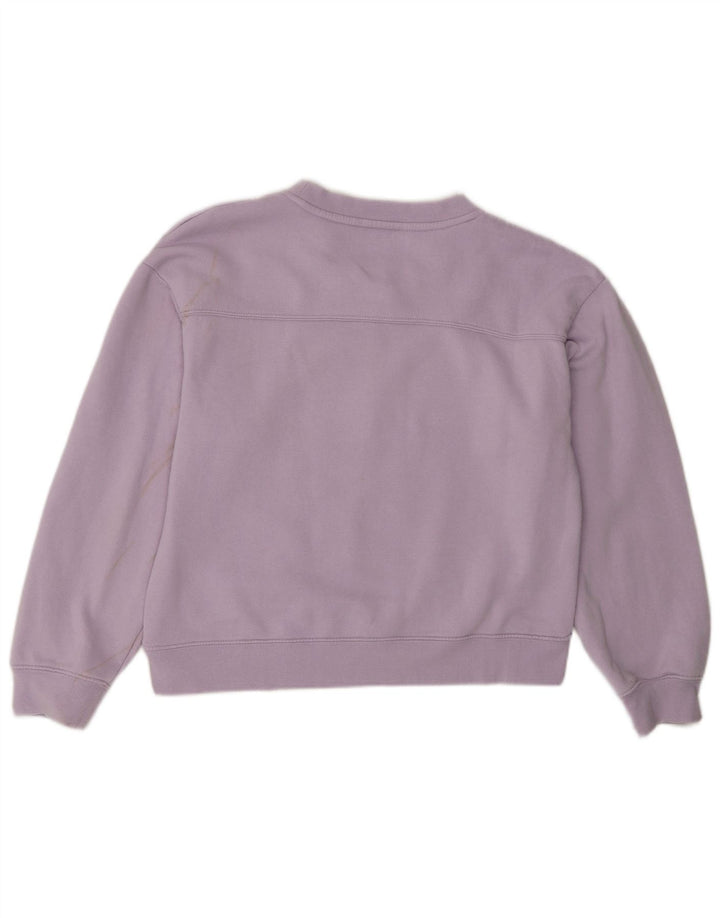 Felpa Zara Donna Maglione UK 14 Viola Medio