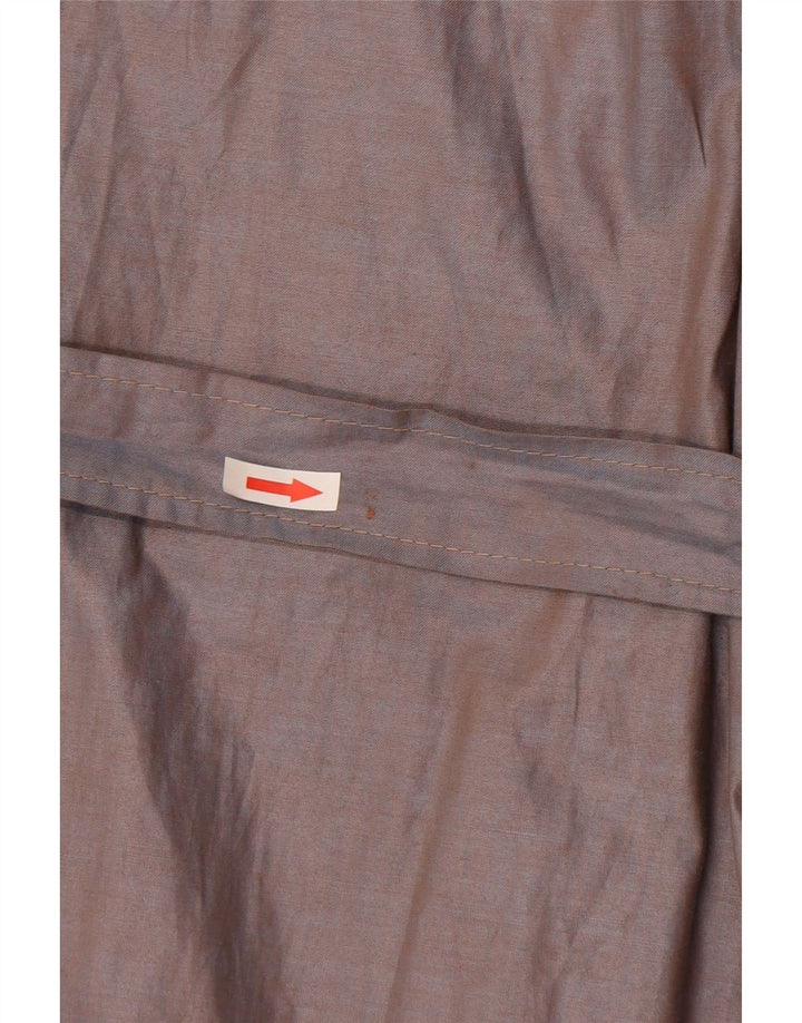 Soprabito vintage da donna IT 46 grande in cotone marrone