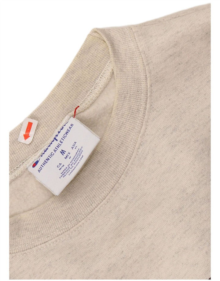 CHAMPION Womens Graphic Sweatshirt Jumper UK 14 Medium Grey