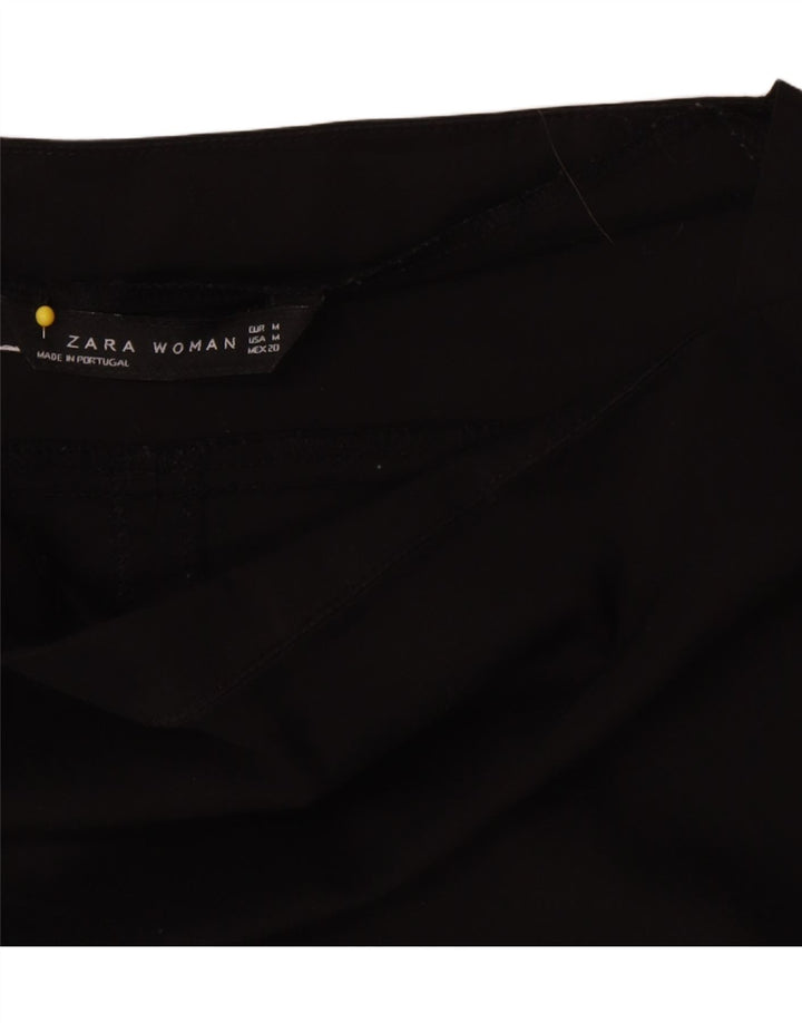 Camicetta a maniche lunghe da donna Zara UK 12 cotone nero medio