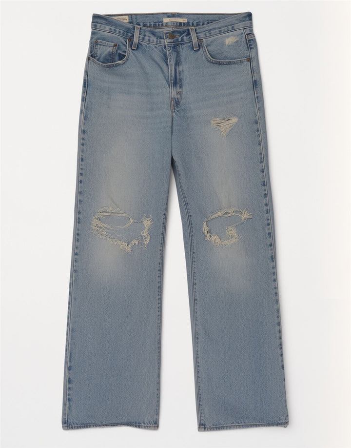 Jeans Bootcut invecchiati da donna Levi's W29 L33 cotone blu