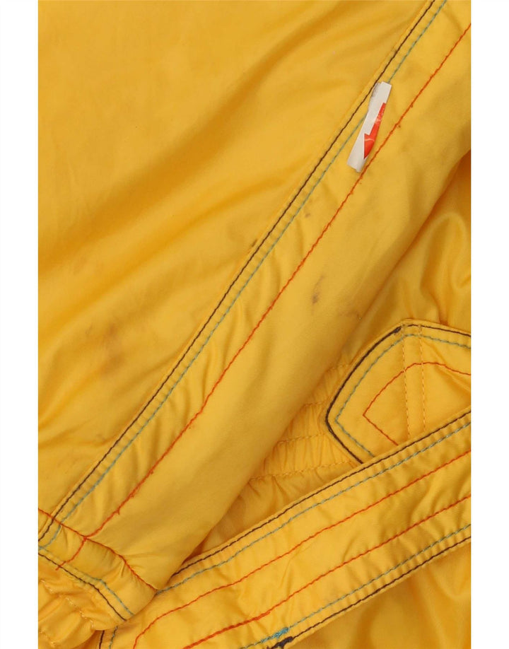 Giacca da sci oversize con cappuccio da donna Ellesse UK 14 Large Giallo Colourblock