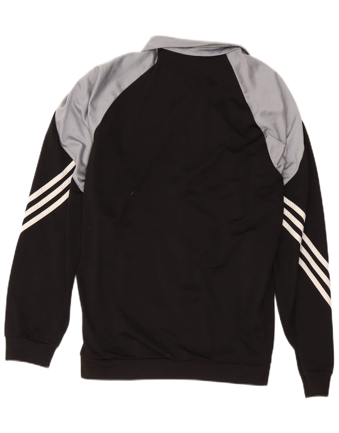 Giacca da ginnastica da uomo Adidas, giacca media, colore nero, in poliestere color block