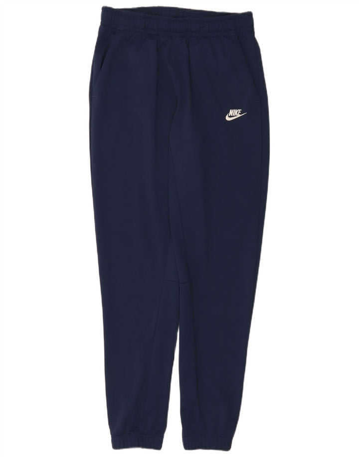 Pantaloni da tuta da uomo Nike Joggers piccoli in poliestere blu navy