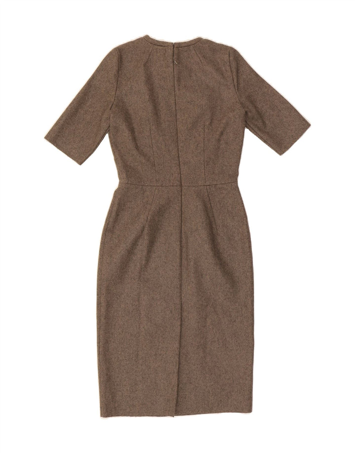 PAUL SMITH Womens Sheath Dress IT 42 Medium Brown Virgin Wool Vintage Paul Smith and Second-Hand Paul Smith from Messina Hembry 