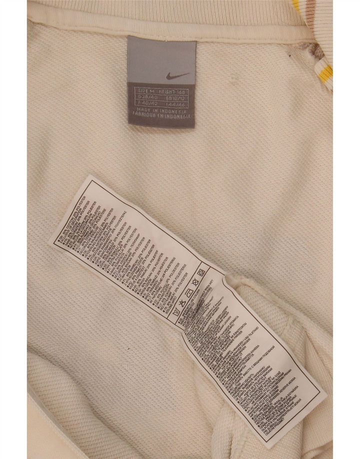 Giacca da ginnastica grafica da donna Nike UK 10/12 Medium White Colourblock