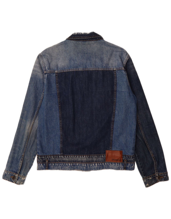 Desigual Mens Denim Jacket UK 40 Large Blue Cotton