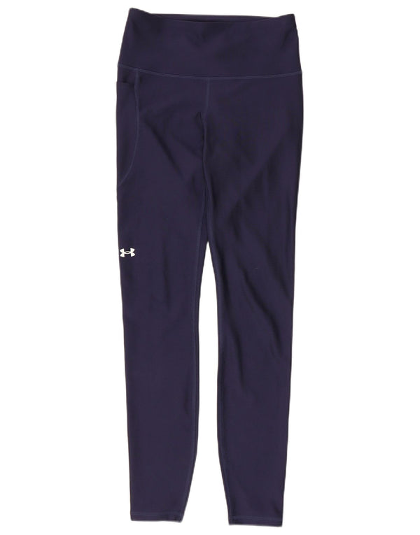 Leggings da donna Under Armour UK 8 Small Poliestere blu navy