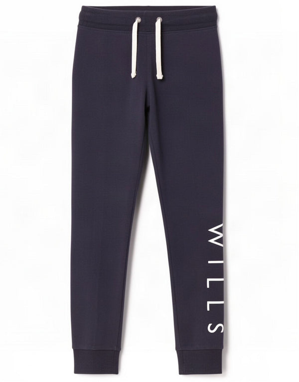 Jack Wills Pantaloni tuta da donna Joggers UK 8 Small Blu navy