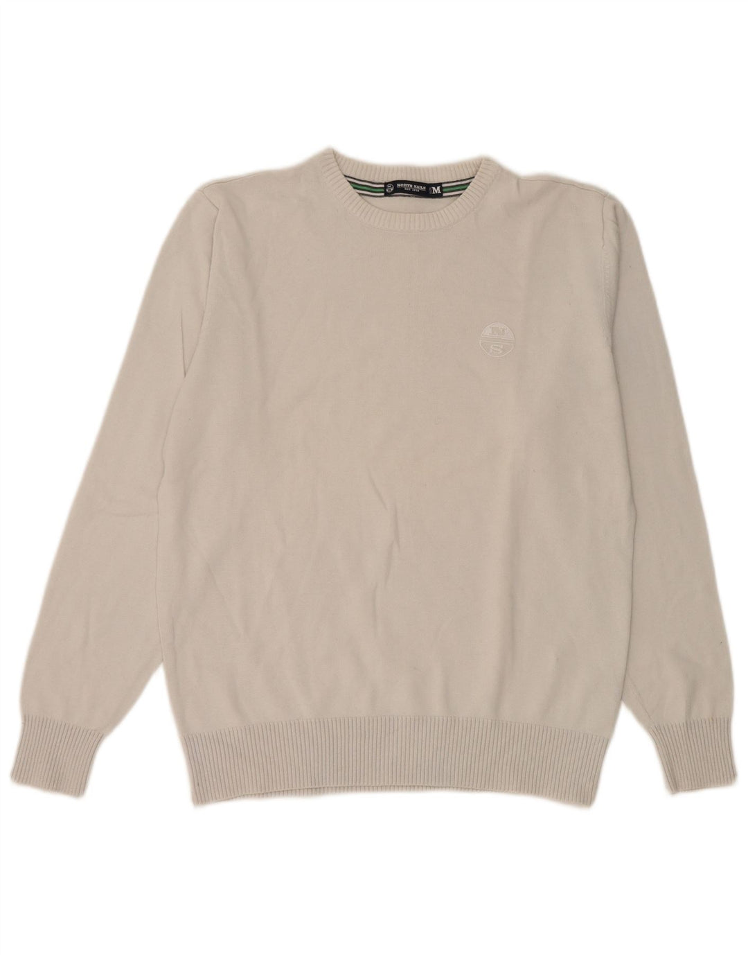 Maglione girocollo da donna North Sails UK 14 Cotone grigio medio