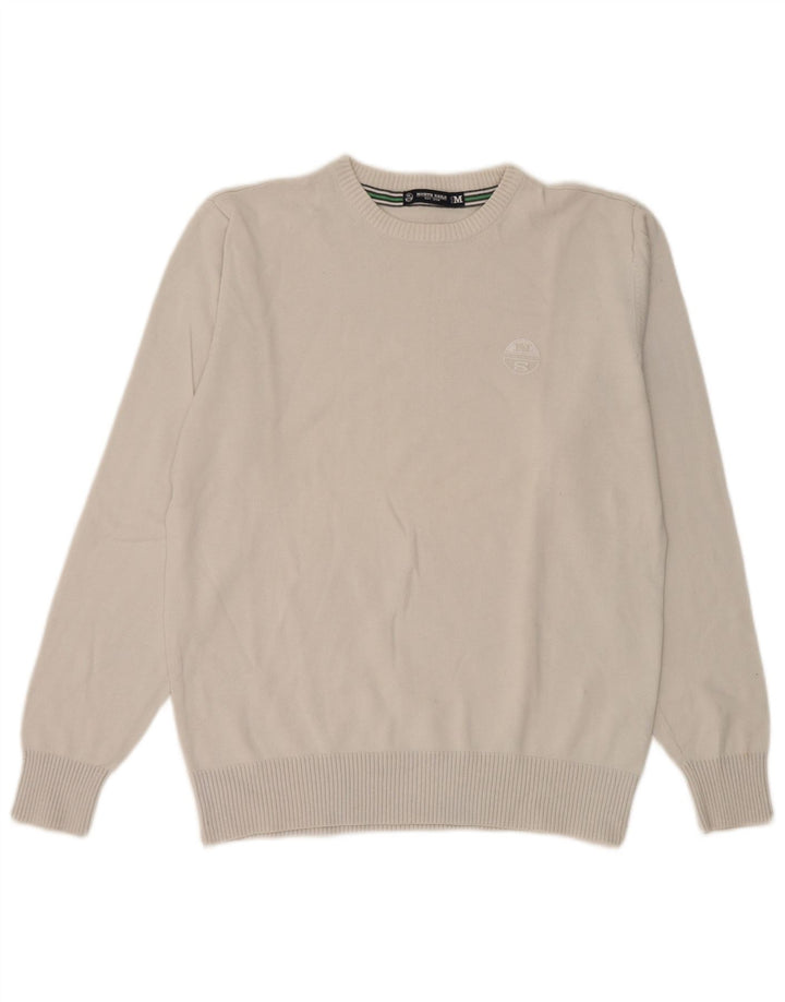 Maglione girocollo da donna North Sails UK 14 Cotone grigio medio