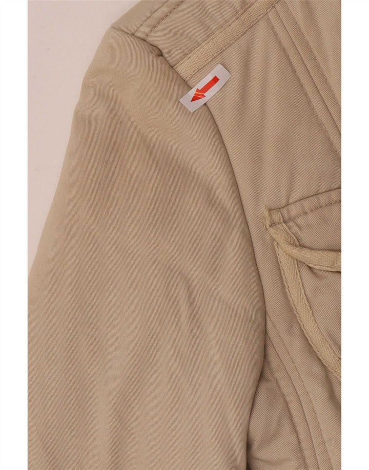 Giacca imbottita da donna Zara UK 12 Classica in cotone beige medio