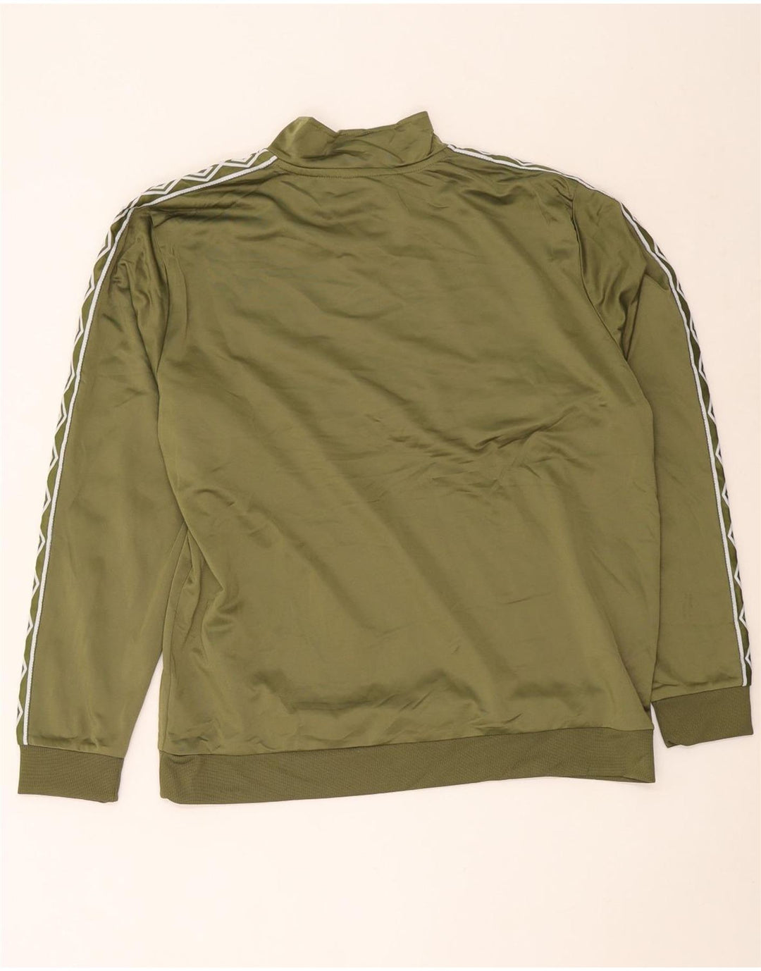 Felpa Umbro da uomo con grafica con zip e collo maglione XL verde poliestere